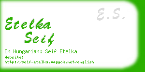 etelka seif business card